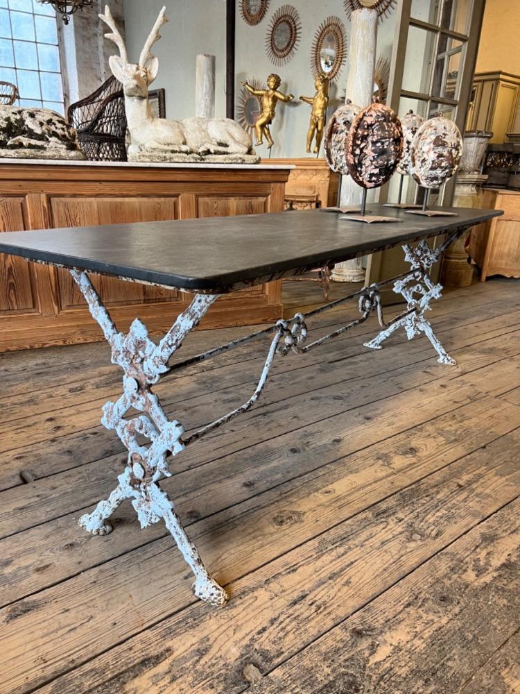 Cast iron bistro table, early 20th century 