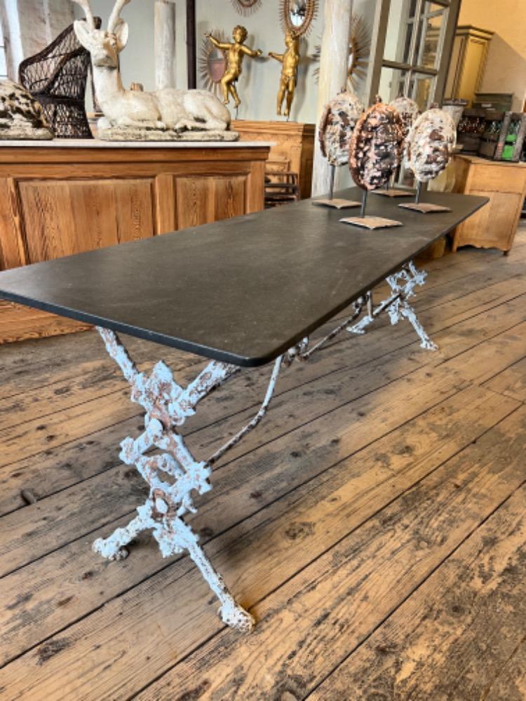 Cast iron bistro table, early 20th century 