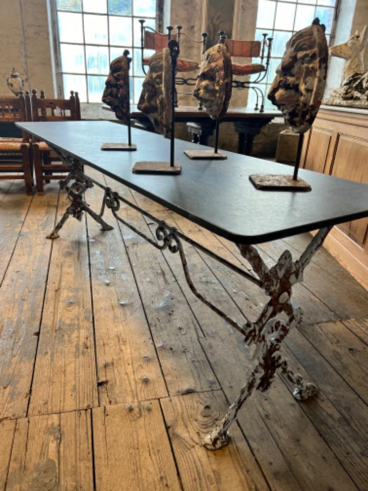 Cast iron bistro table, early 20th century 