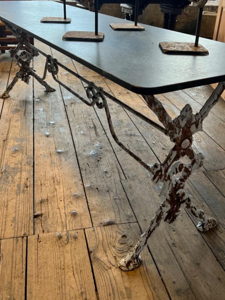 Cast iron bistro table, early 20th century 