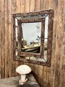 Folk Art wooden mirror, early 20th century 