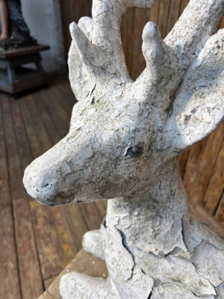 Garden concrete deer, early 20th century