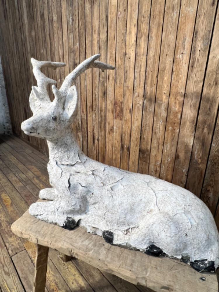 Garden concrete deer, early 20th century