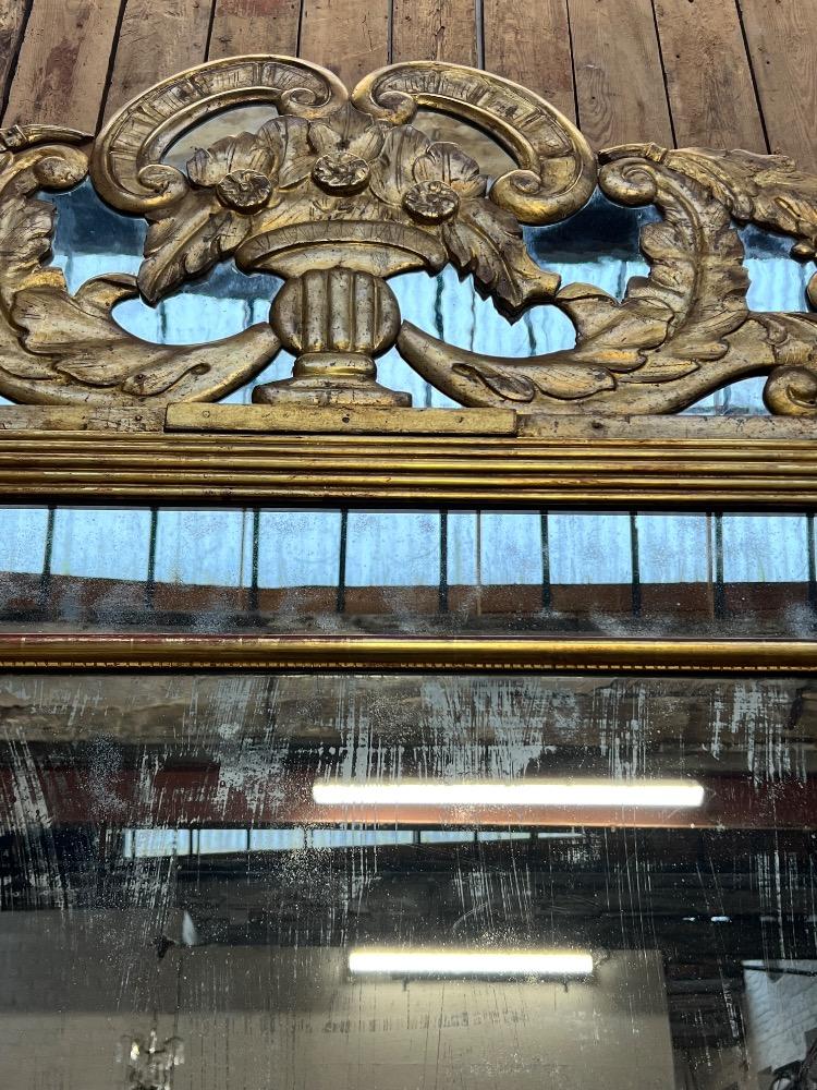 Large gilded mirror, mid-20th century 