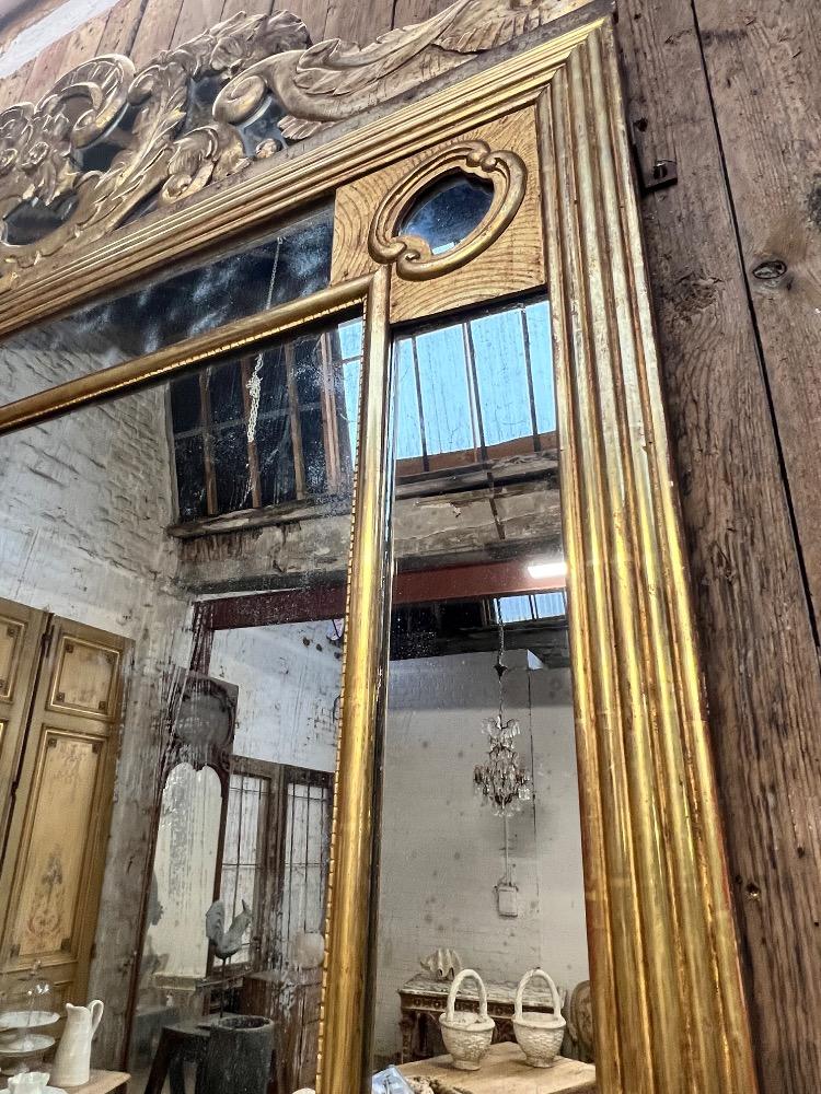 Large gilded mirror, mid-20th century 