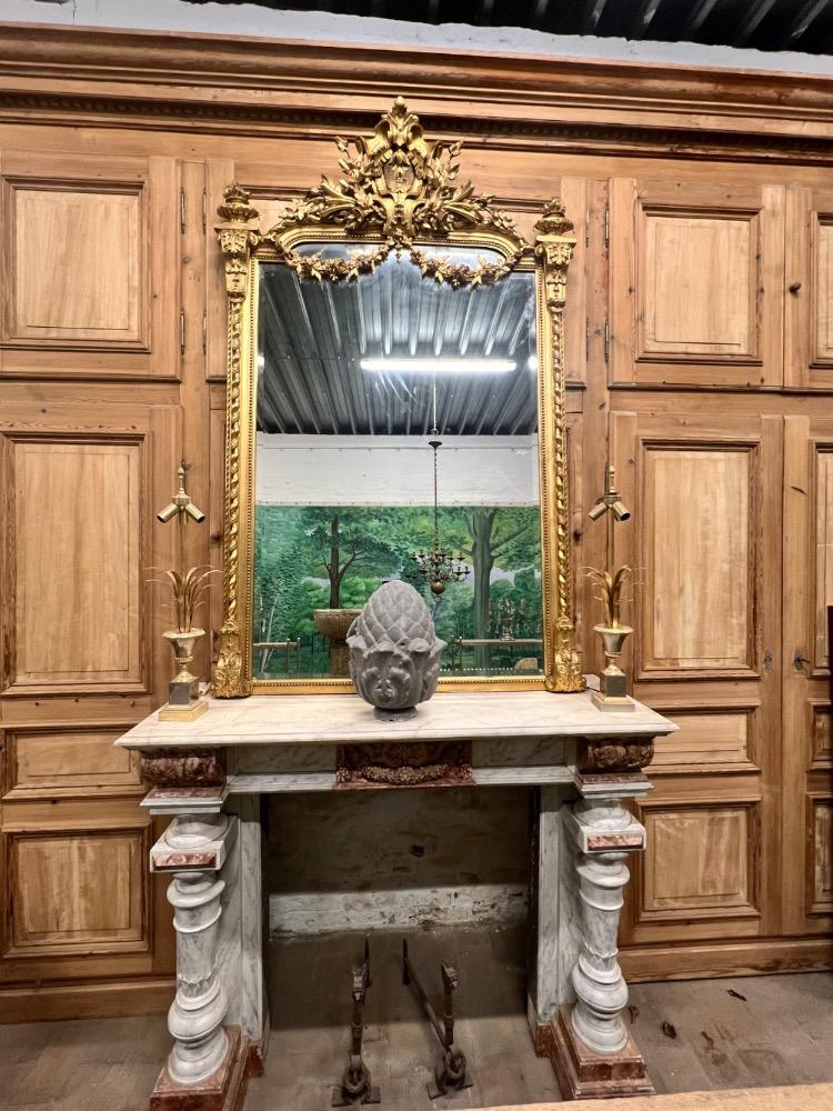 Large Louis XVI style mirror, early 20th century 