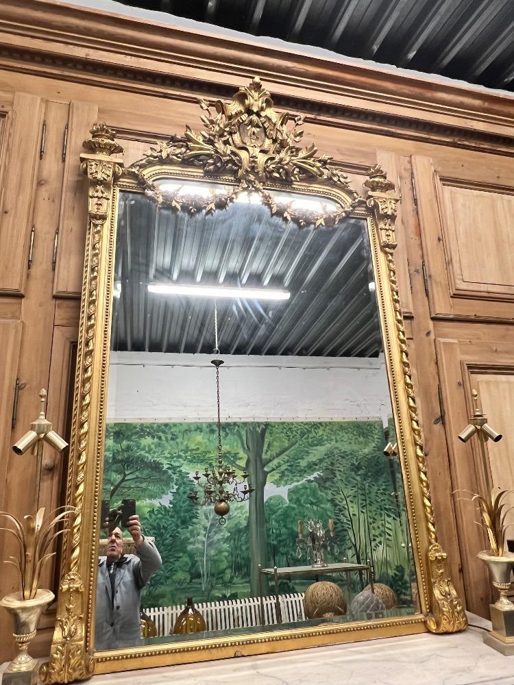 Large Louis XVI style mirror, early 20th century 