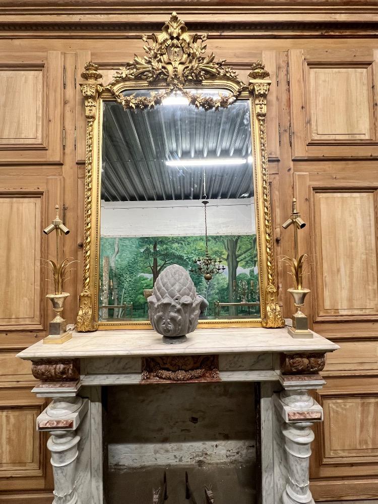 Large Louis XVI style mirror, early 20th century 