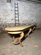 Large oak store console, early 20th century