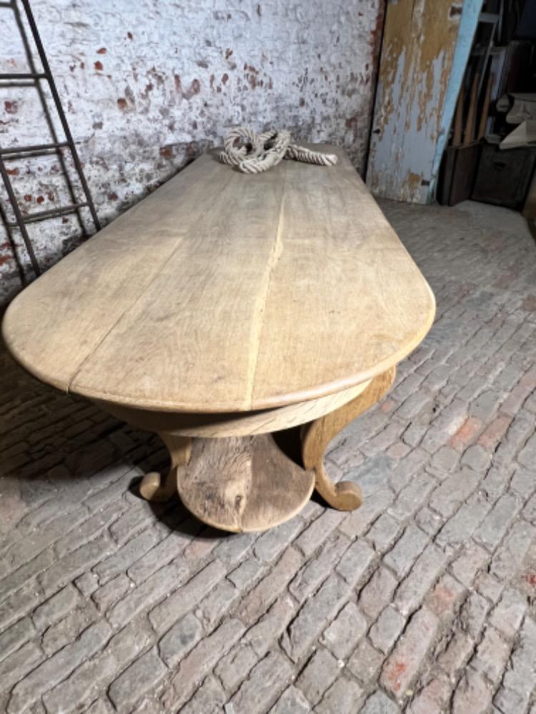 Large oak store console, early 20th century