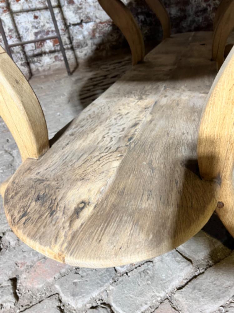 Large oak store console, early 20th century