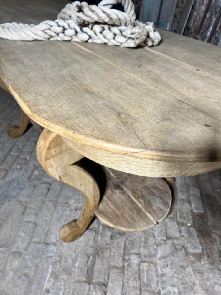 Large oak store console, early 20th century