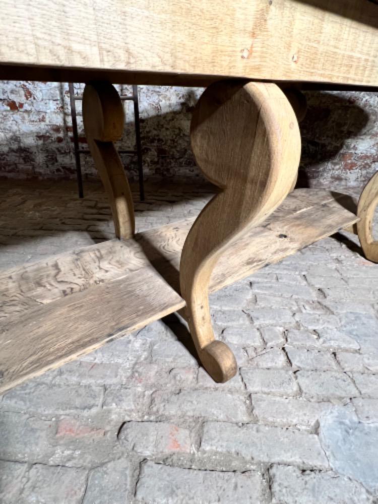 Large oak store console, early 20th century