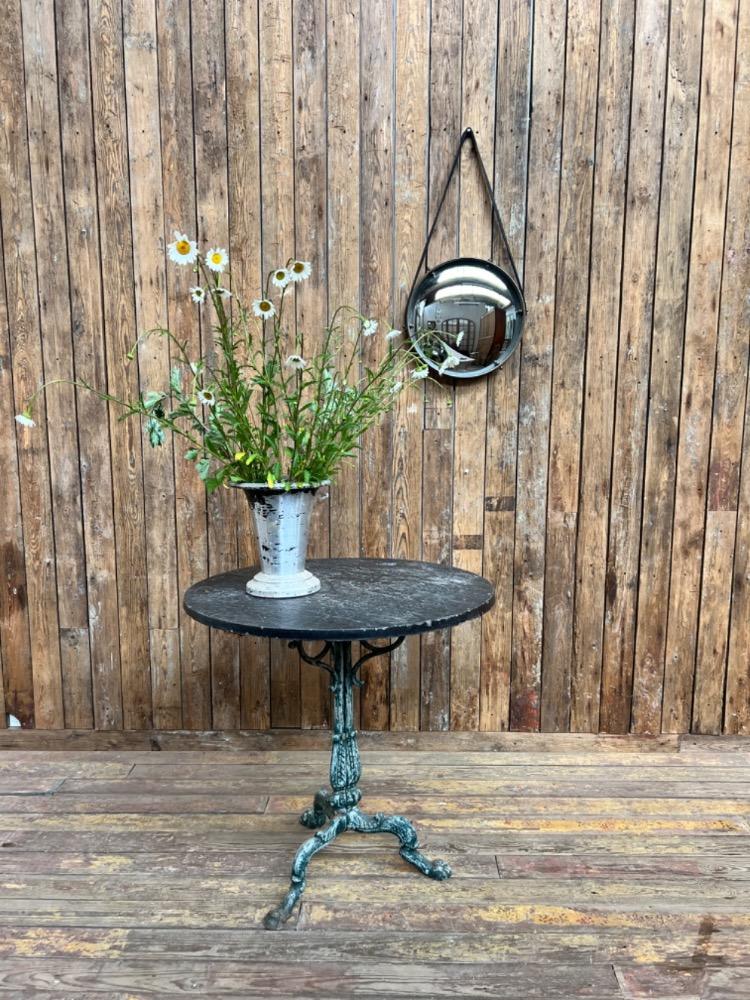 Metal pedestal table, early 20th century 