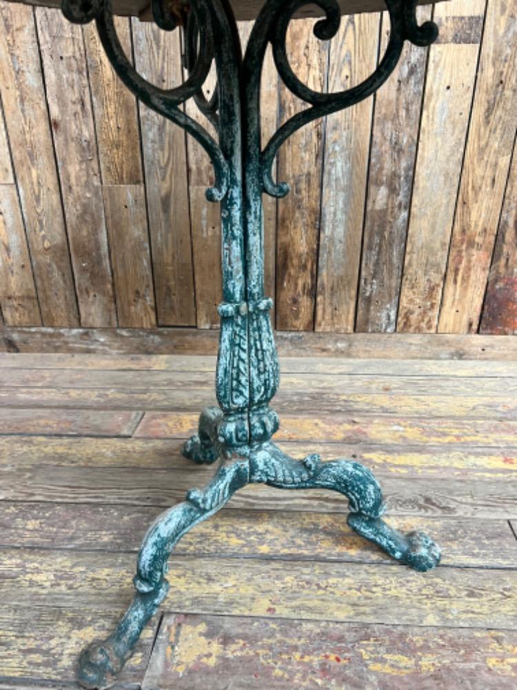 Metal pedestal table, early 20th century 