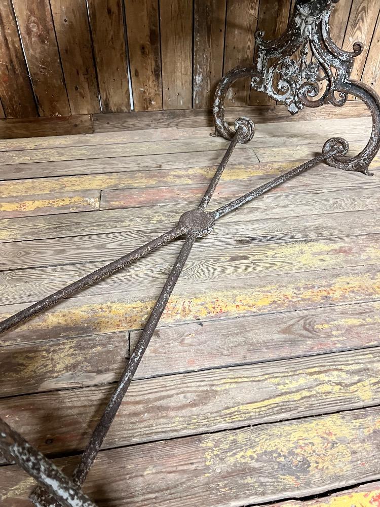 Metal shop table, late 19th century 