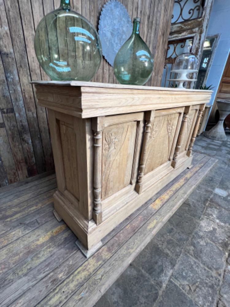 Oak bistro counter, early 20th century 