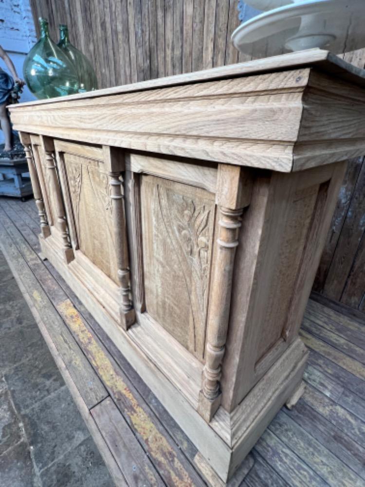 Oak bistro counter, early 20th century 