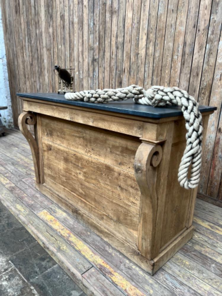 Oak shop counter, 19th century 