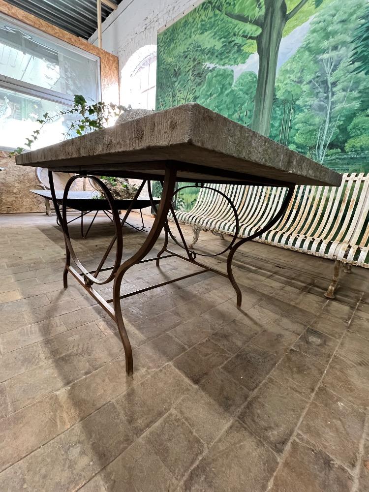 Orangery metal table, early 20th century