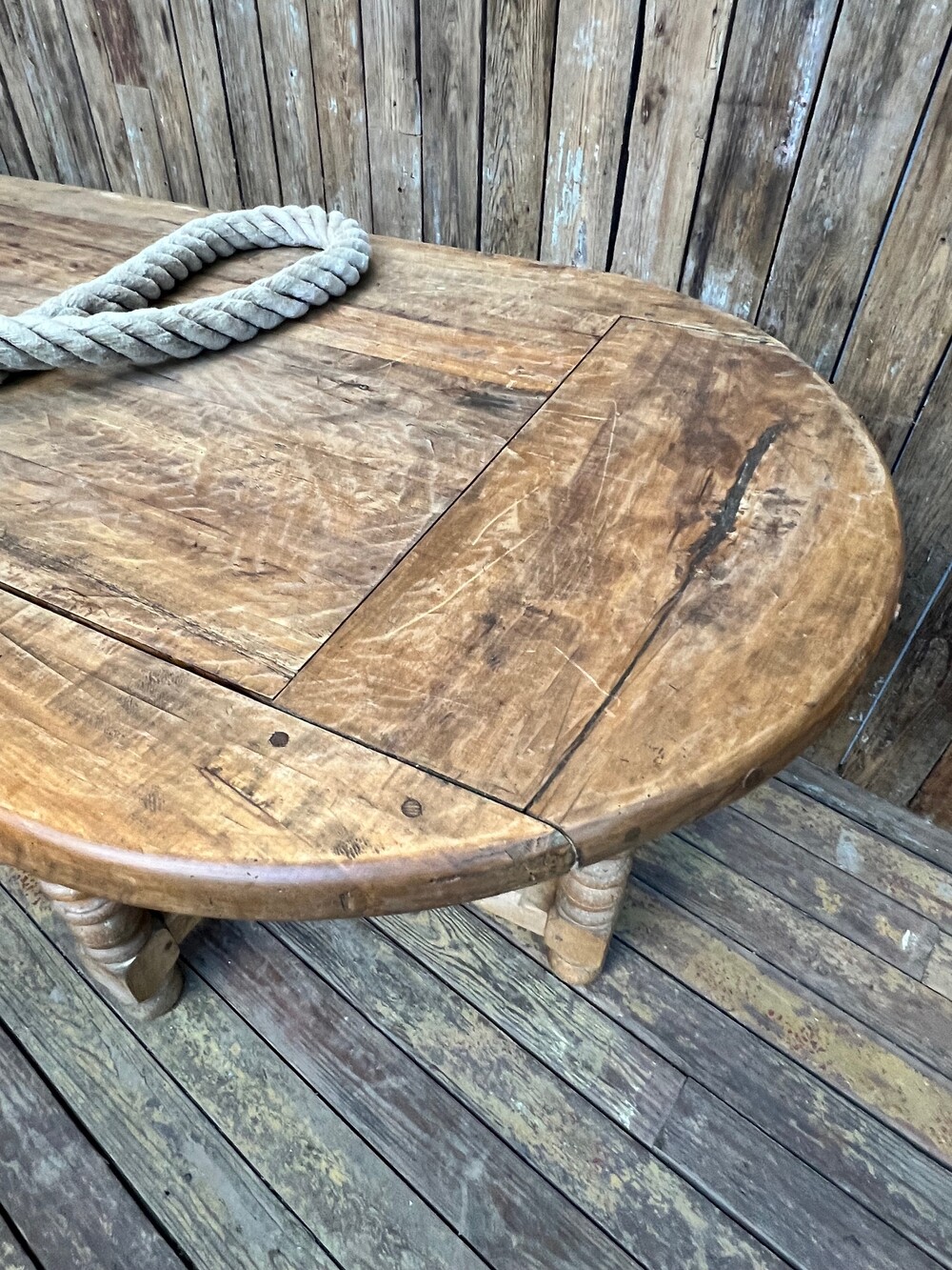 Oval console table, mid-20th century