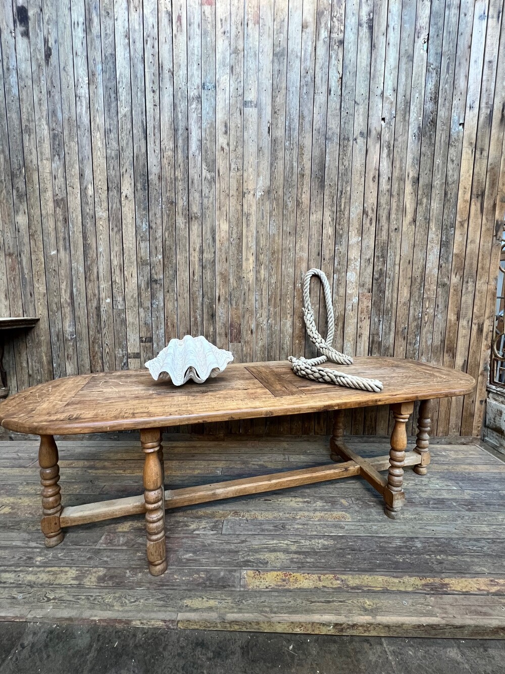 Oval console table, mid-20th century