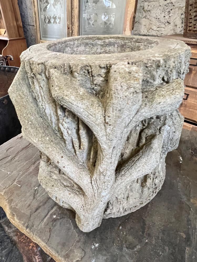 Pair of concrete planters, early 20th century 