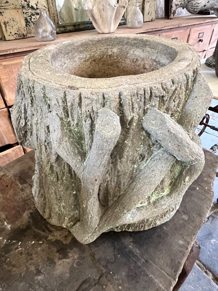 Pair of concrete planters, early 20th century 