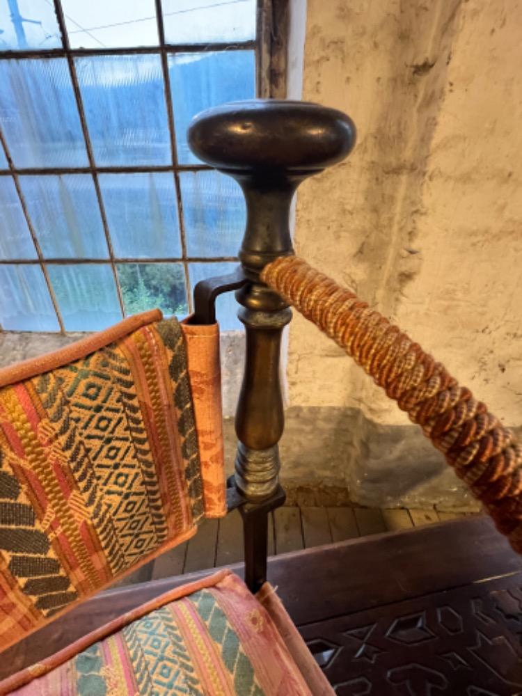 Pair of curule armchairs, mid-20th century 