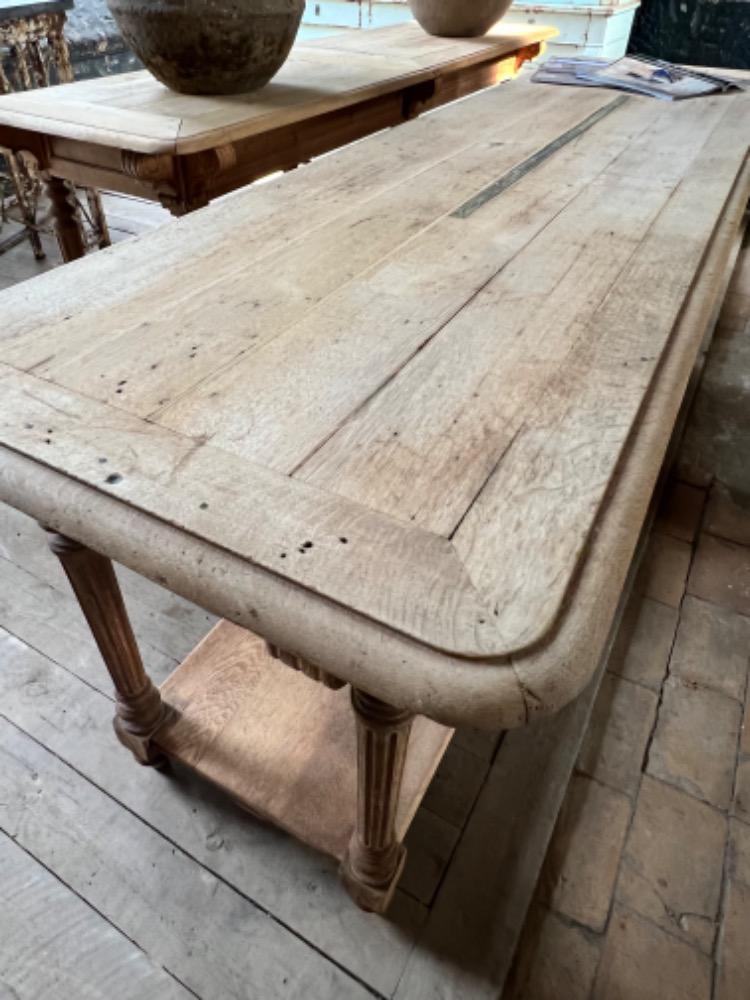 Pair of silk workshop tables, late 19th century 