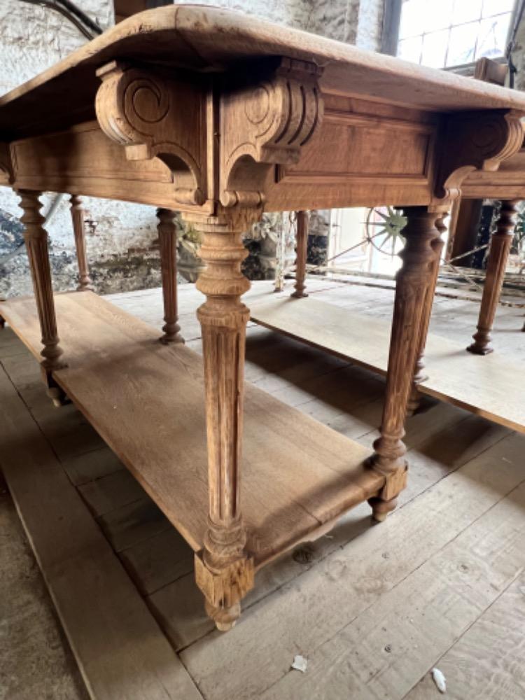 Pair of silk workshop tables, late 19th century 