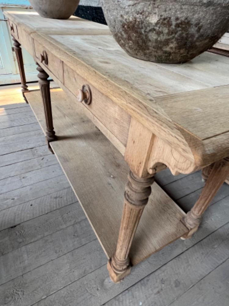 Pair of silk workshop tables, late 19th century 