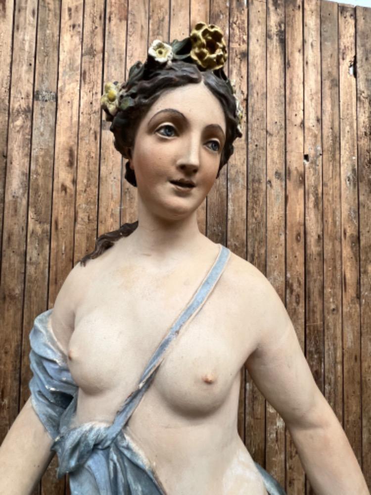 Plaster statue marked Fremin, early 20th century 