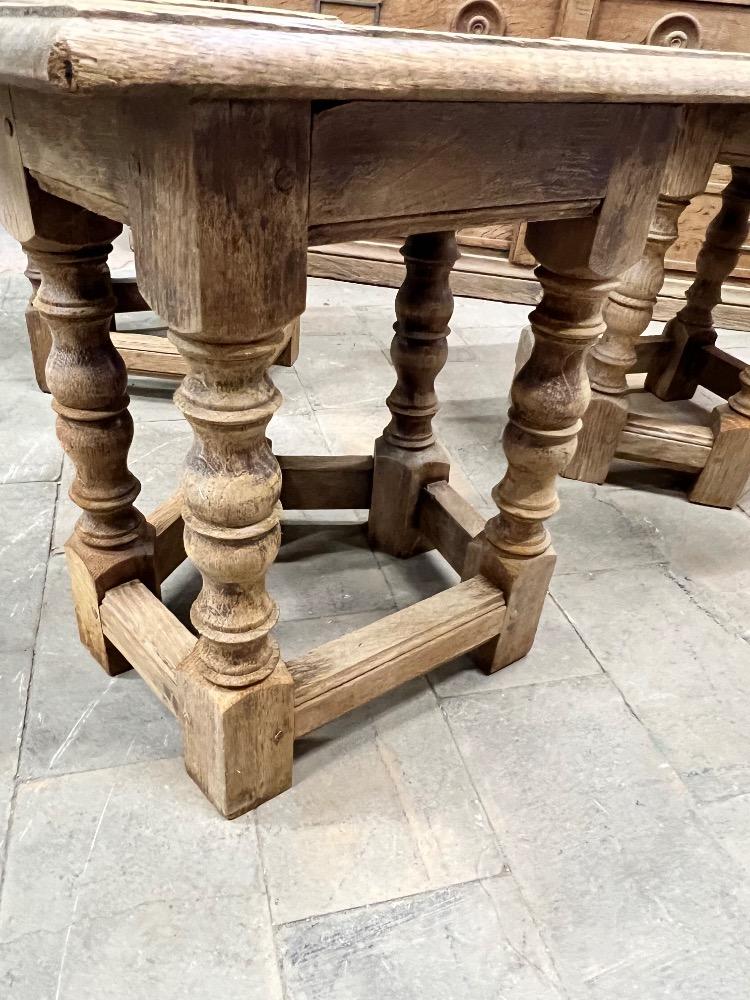 Series of 4 stools, mid-20th century 