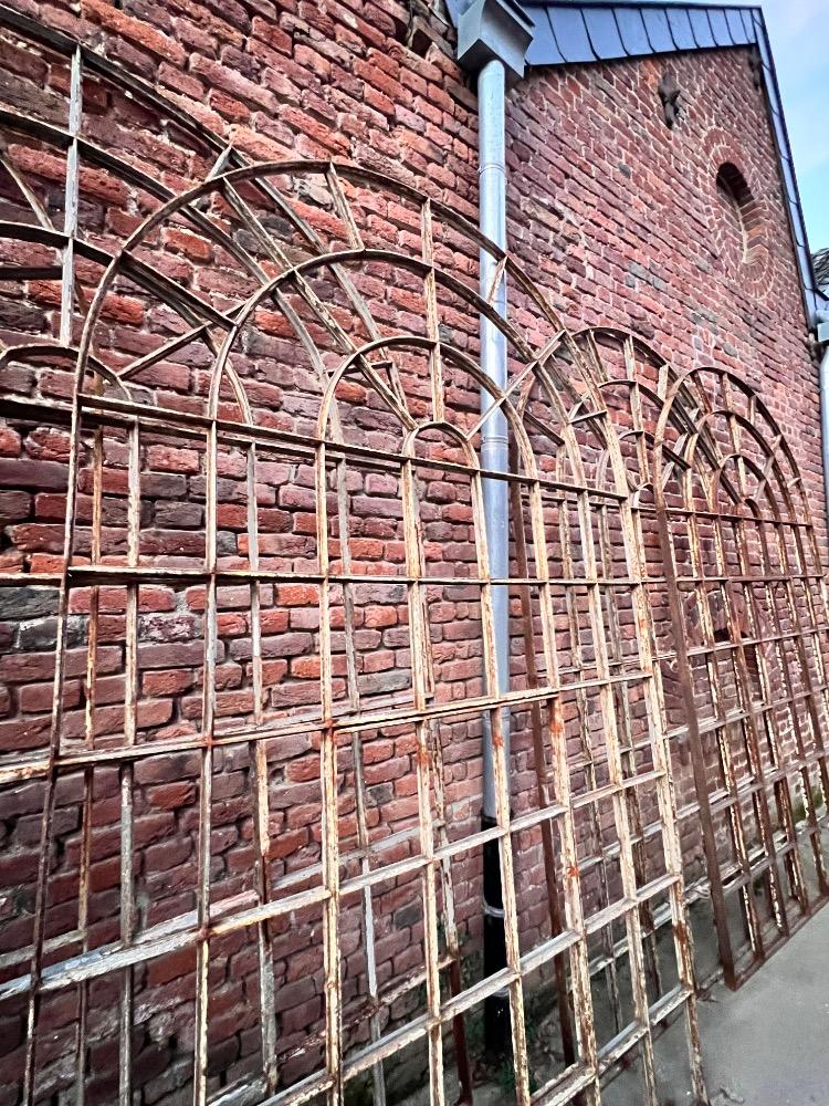 Series of 6 orangery windows, late 19th century 