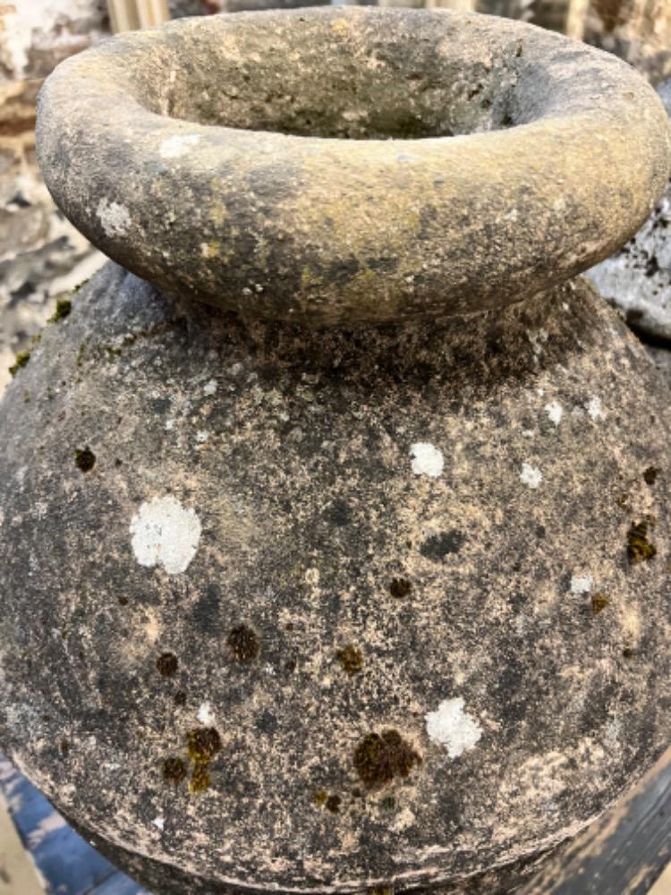 Series of four concrete vases, mid-20th century 