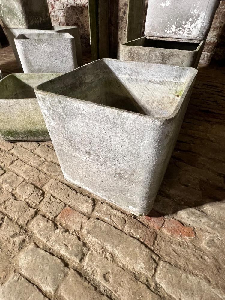 Set of 11 planters, mid-20th century 