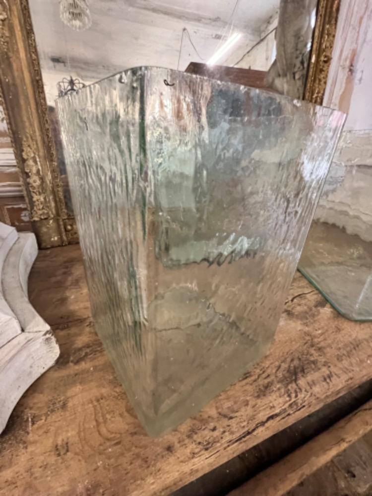 Set of 3 old glass tanks, mid-20th century 