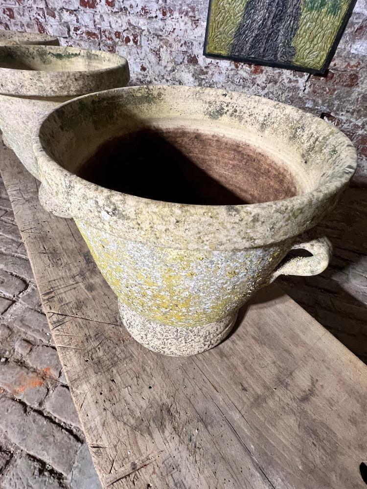 Set of 4 terracotta planters, mid-20th century 