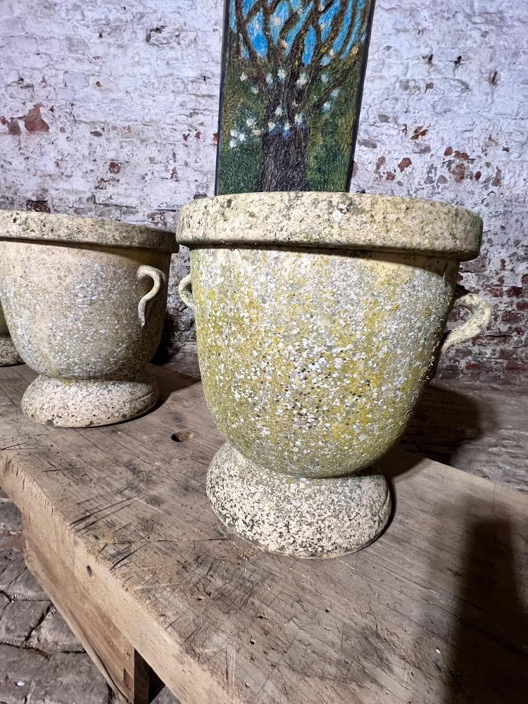 Set of 4 terracotta planters, mid-20th century 