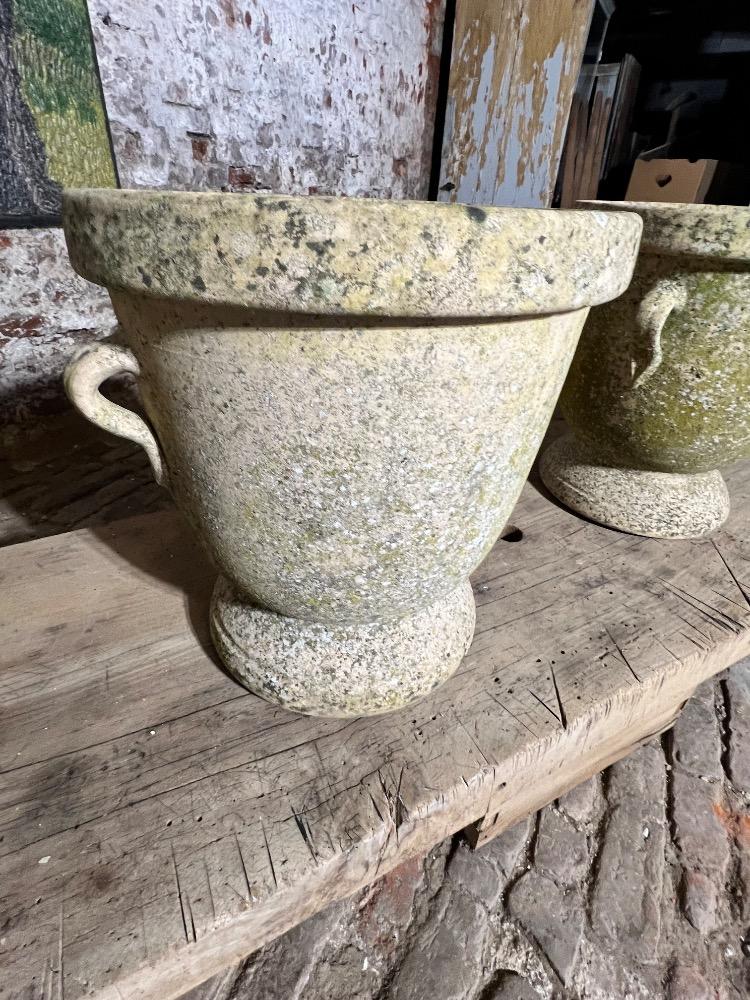 Set of 4 terracotta planters, mid-20th century 