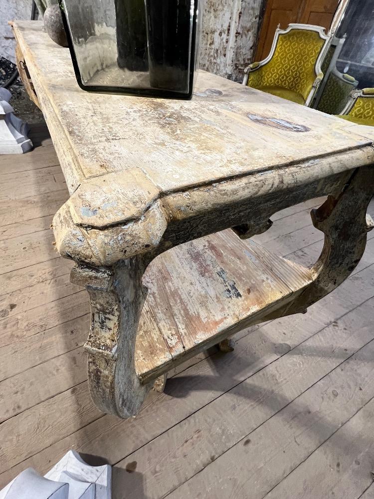 Shop console table, late 19th century 