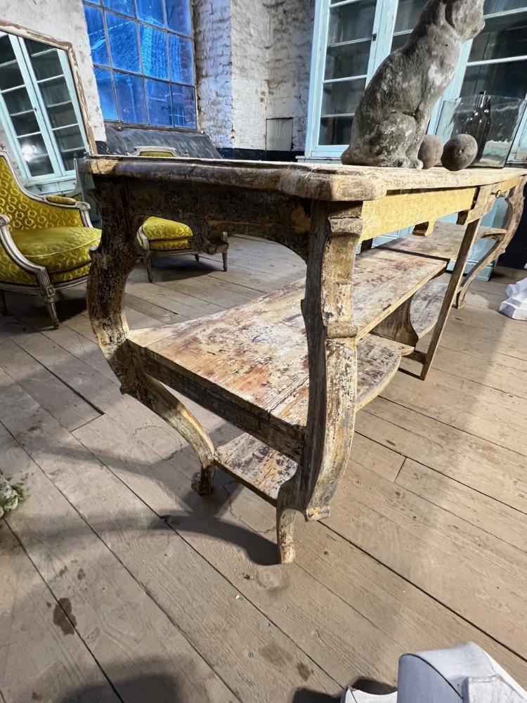 Shop console table, late 19th century 