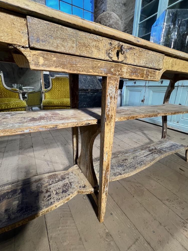 Shop console table, late 19th century 