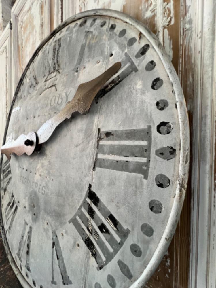 Zinc clock dial, 19th century